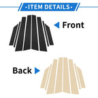 8 Pcs Door Pillar Window Trim for Hyundai Creta Ix25 (2014-2019) Black