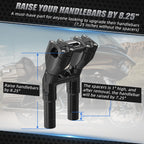 Set of 1" Bar Kickback Risers for Harley Street Bob FXBB 107 (2018–2020), FXBBS 114 (2021–2023)