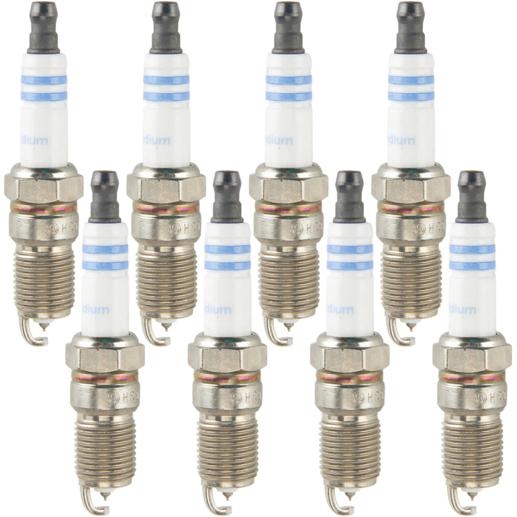 Set of 8 Bosch 9601 Double Iridium Spark Plugs for Cadillac Chevy GMC Pontiac (V8)