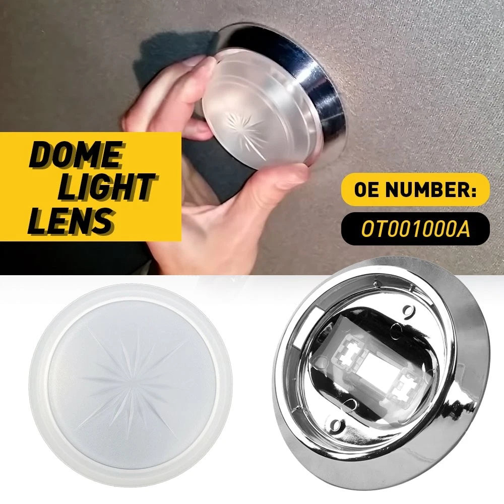Dome Light Lens & Base for Chevrolet Camaro/Chevelle (1970–1981)