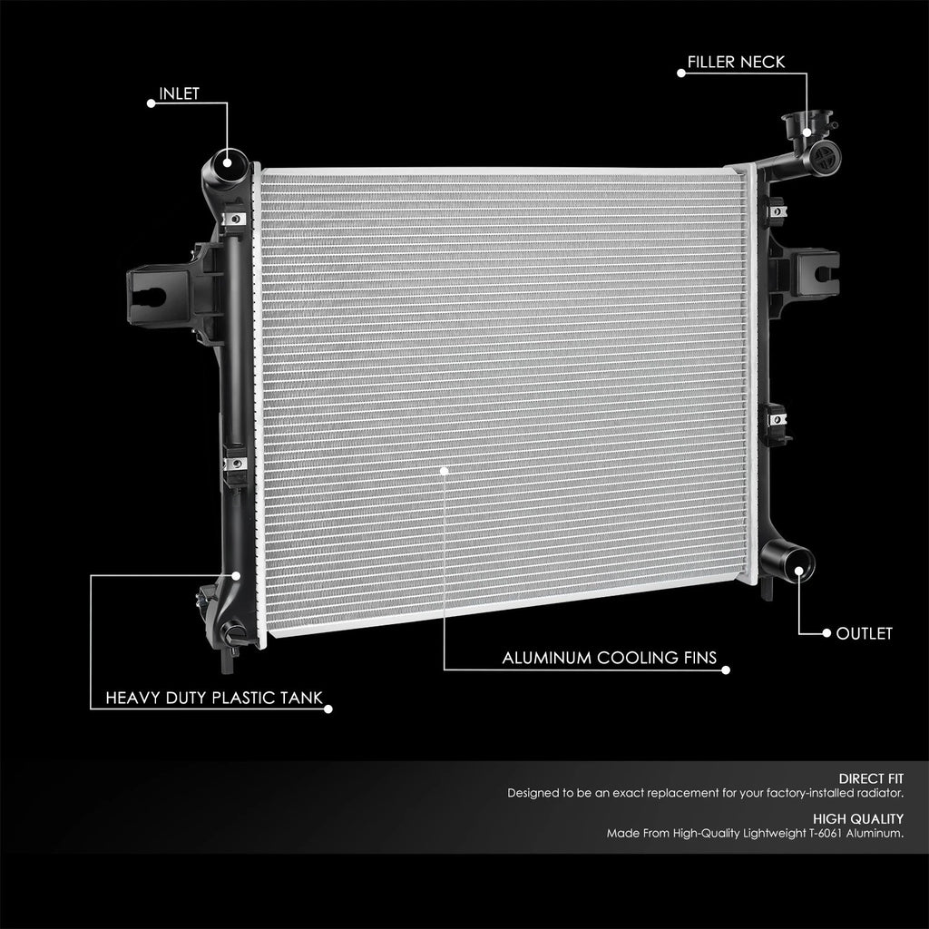 Aluminum Core Radiator for Jeep Grand Cherokee/Commander (2005–2010) DPI 2839