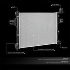 Aluminum Core Radiator for Jeep Grand Cherokee/Commander (2005–2010) DPI 2839