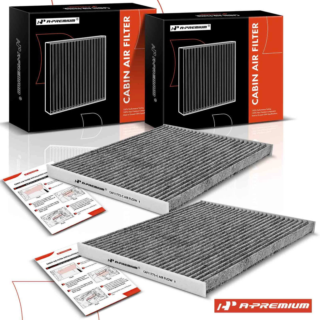 2X Activated Carbon Cabin Air Filter for Ford Edge Lincoln Continental (2015–2023)