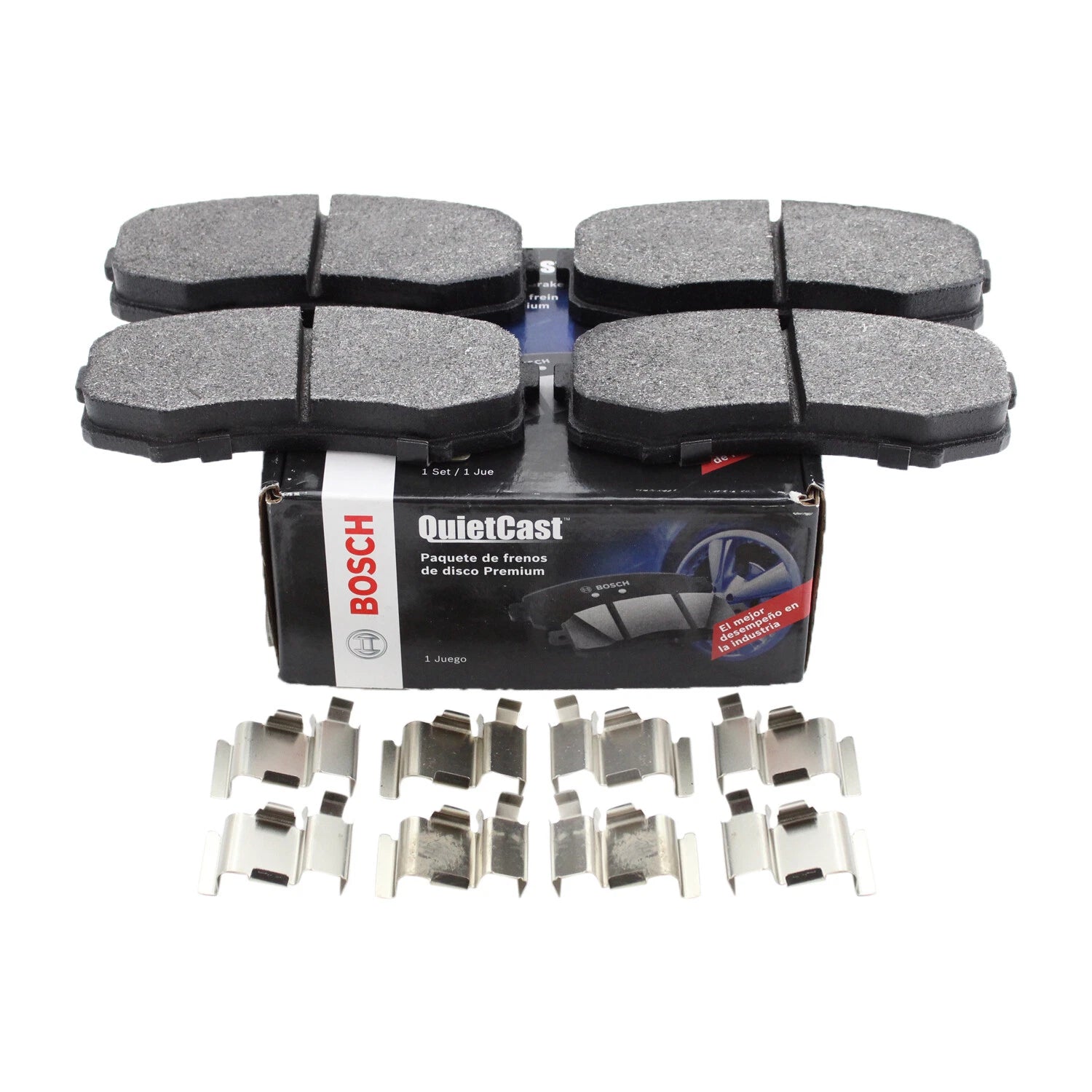Set of 4 Bosch QuietCast Rear Semi-Metallic Brake Pads for GX460 GX470 4Runner Sequoia (2003–2021)
