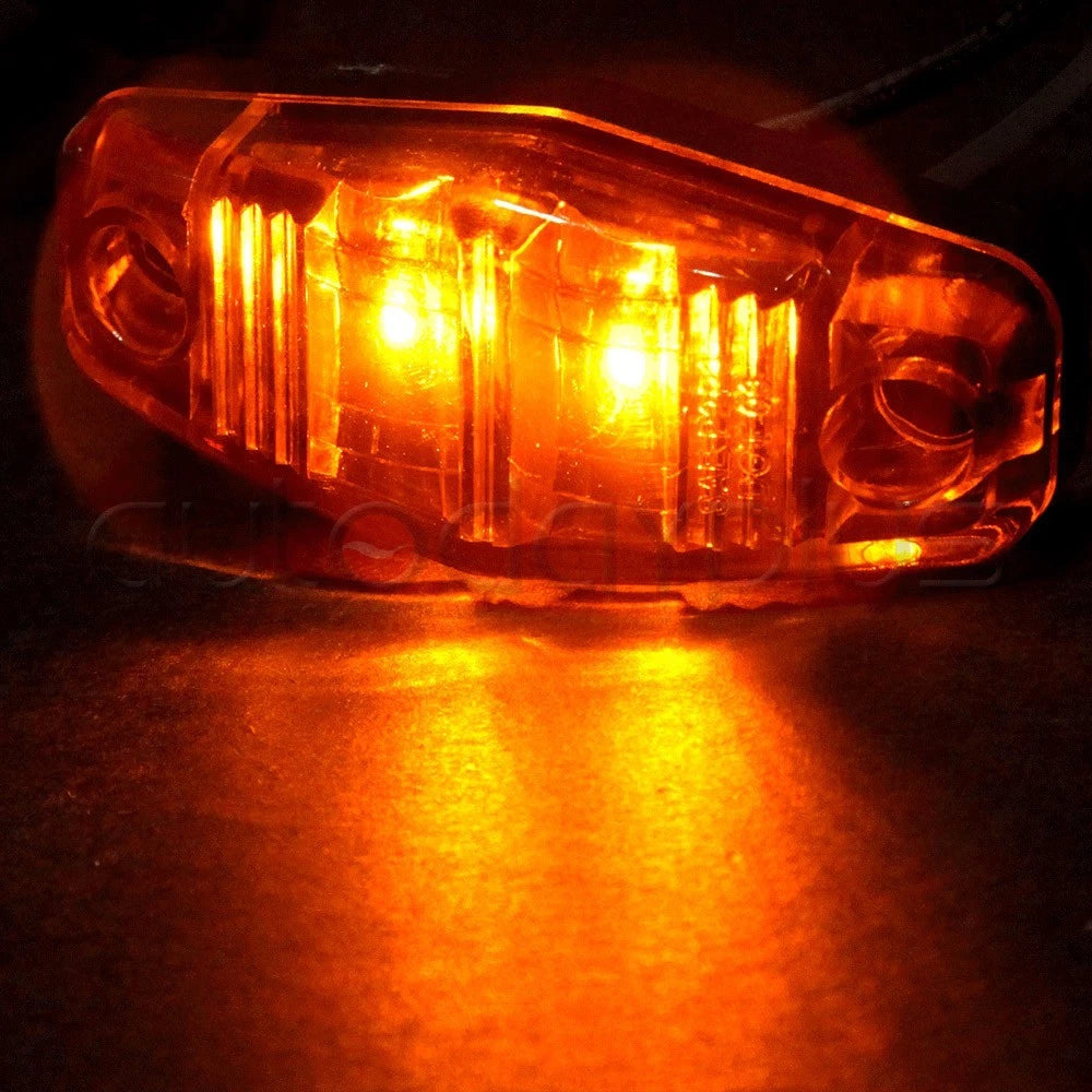 4pcs LED Light Diode Amber Clearance Side Marker for Universal Trailer