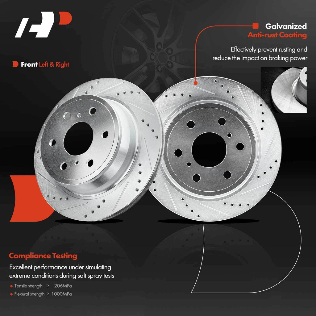 Drilled Rotors & Brake Pads for Chevy Silverado 1500 (2007–2023)