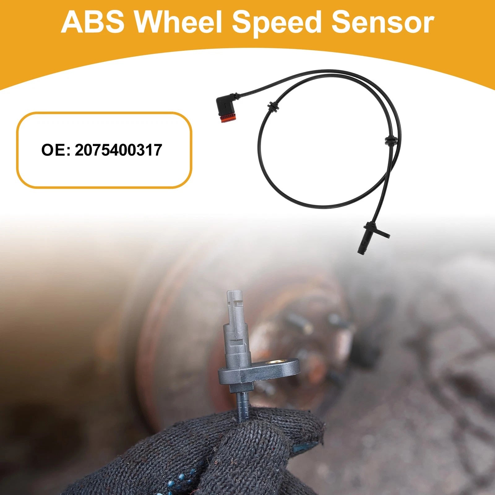 ABS Wheel Speed Sensor for Mercedes-Benz E550 (2007–2009) No. 2075400317