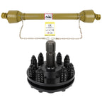 PTO Drive Shaft + Clutch for Universal Tractor (1-3/8" x 6 Spline, 39"-55")
