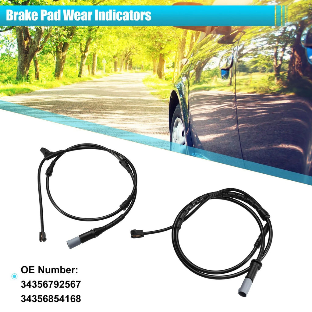 2X Brake Pad Wear Sensor for BMW X6 X5 (2008–2019) 34356792567 34356854168
