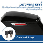 5" Stretched Extended Hard Saddlebag Bags for Harley Touring Road Glide (2014–2024)