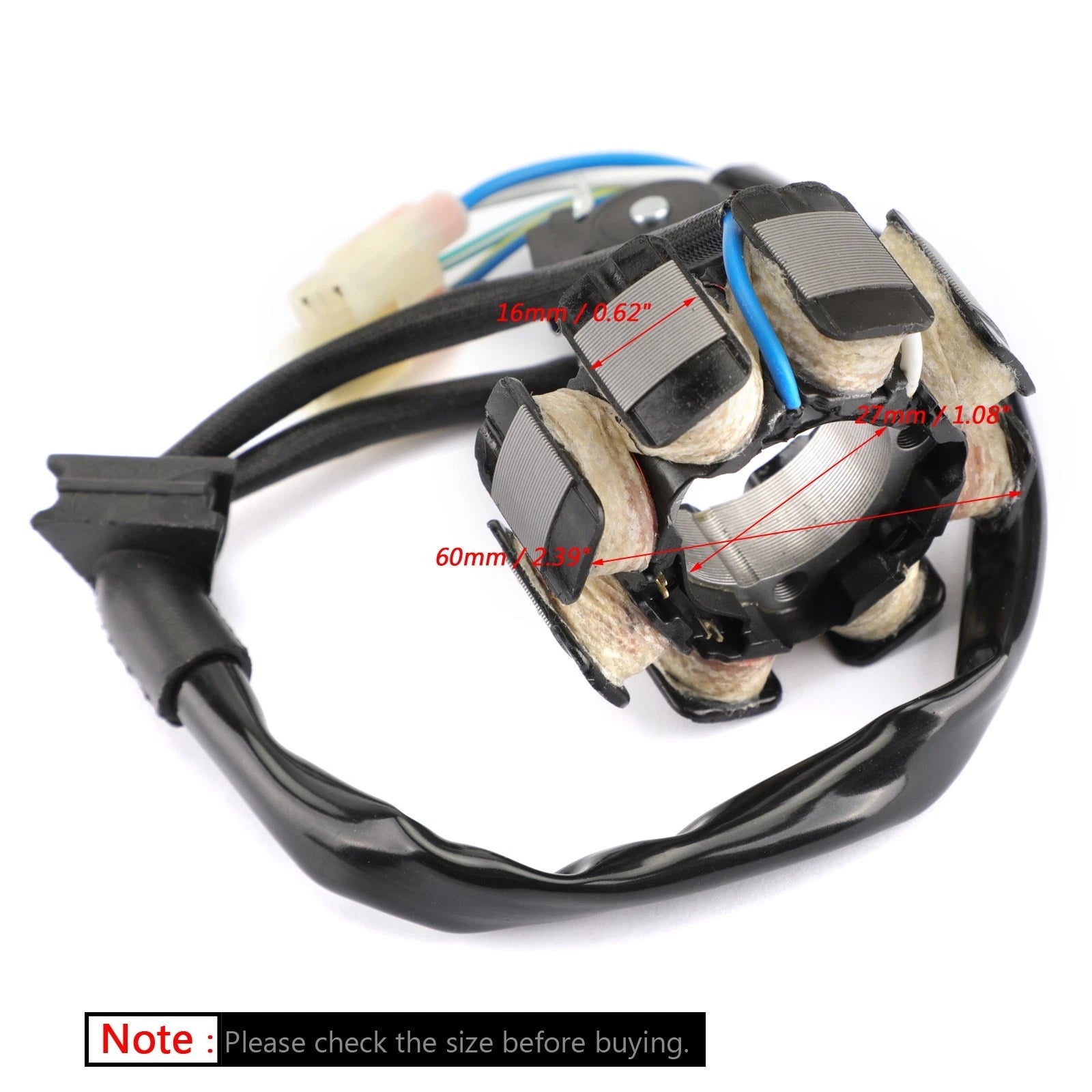 Alternator Stator Coil 8 Poles for Honda CRF250R (2004–2009) 31120-KRN-670