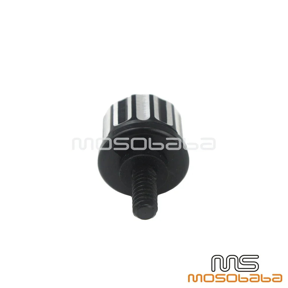 Black 6mm Rear Seat Bolt for Harley Motorcycle Models (1996-2017)