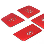 Red Aluminum Inner Parking Brake Hold Button Switch Panel Cover for Civic (2016-2021)