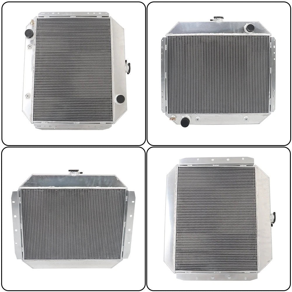 4 Row Aluminum Radiator for Ford Truck Bronco F150 F100 F350 F250 (1966–1979)