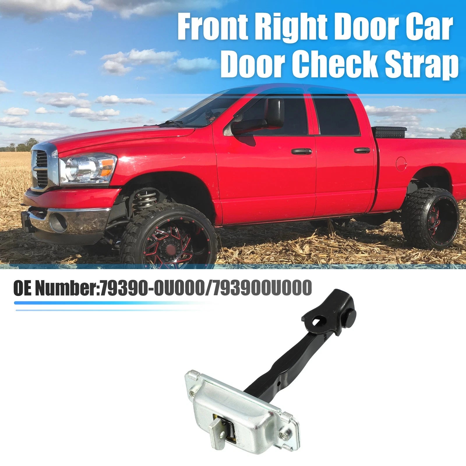 Front Right Door Hinge Check Stop Strap for Hyundai Accent (2011–2018) No.79390-0U000