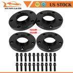 Set of 4 15mm 5x112 Hubcentric Black Wheel Spacers for Benz A-Class (W169)