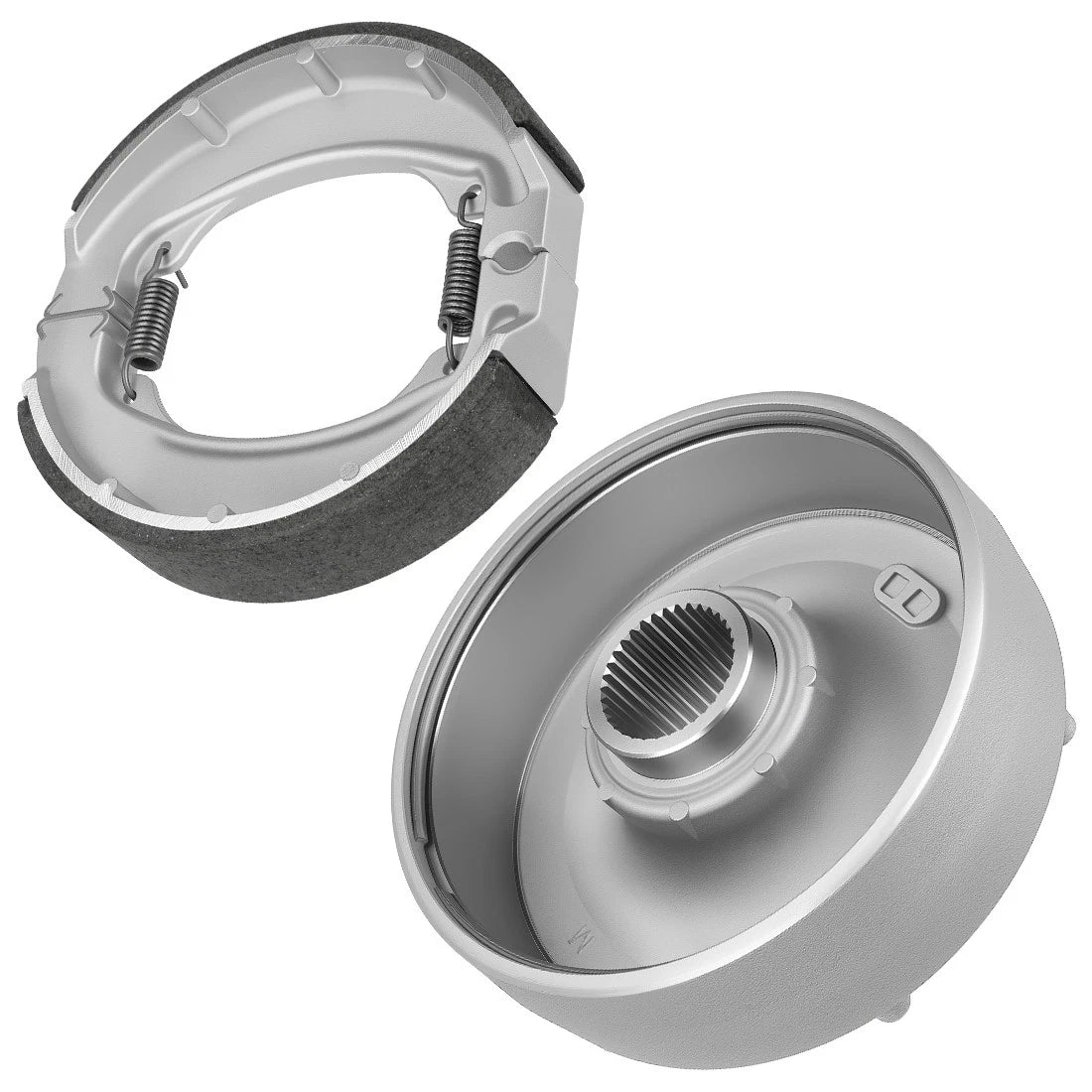 Rear Brake Drum Hub & Shoes Kit for Honda Recon 250 TRX250TE/TM (1997–2023)