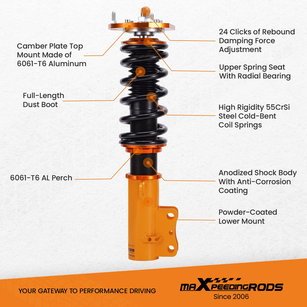 Coilover Spring & Shock Assembly Kit for Chevrolet Cobalt (2005-2010)