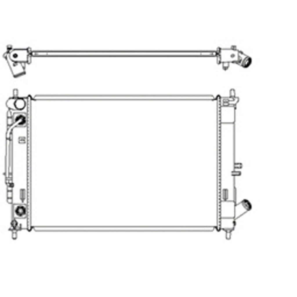 Replacement Radiator for Toyota Hilux (2005–2015)