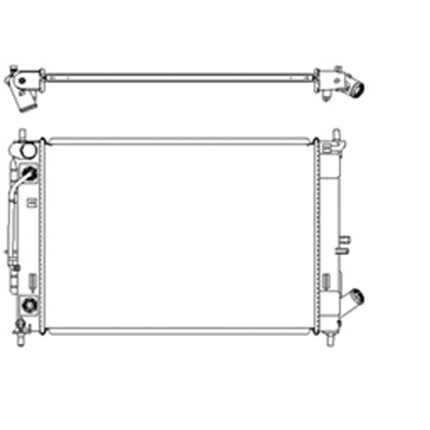Replacement Radiator for Toyota Hilux (2005–2015)