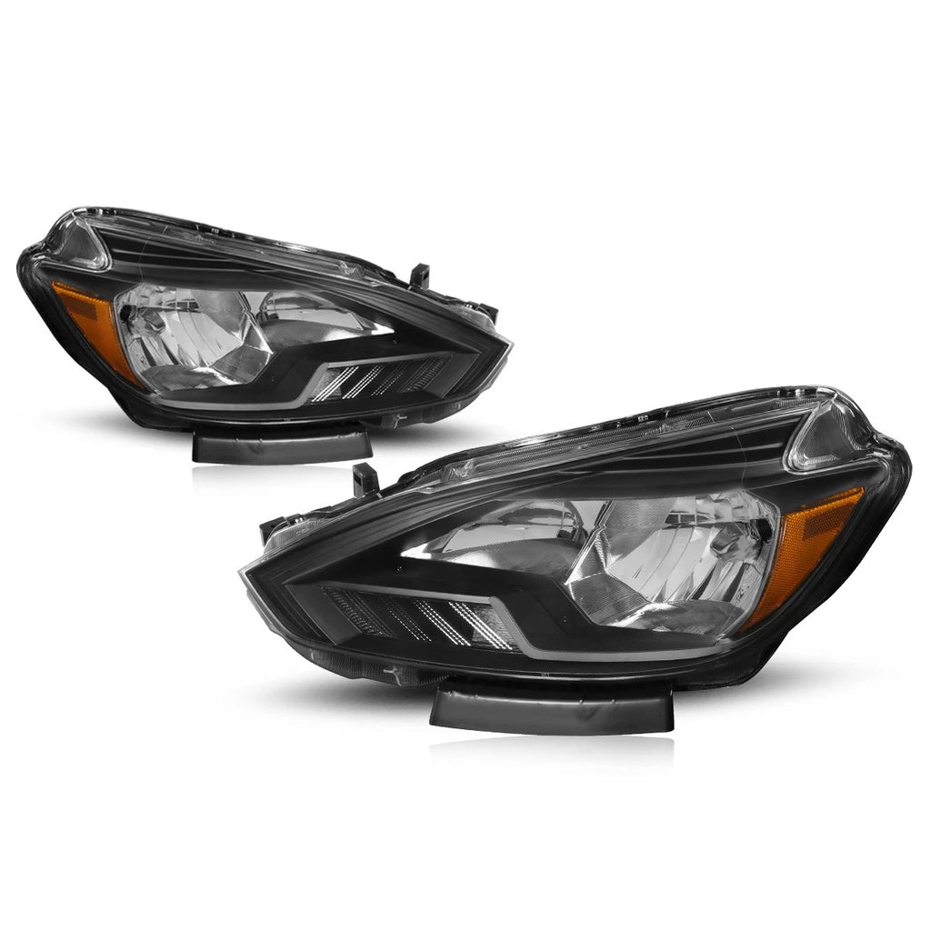 OE Factory Style Headlights for Nissan Sentra (2016–2018) Black Housing