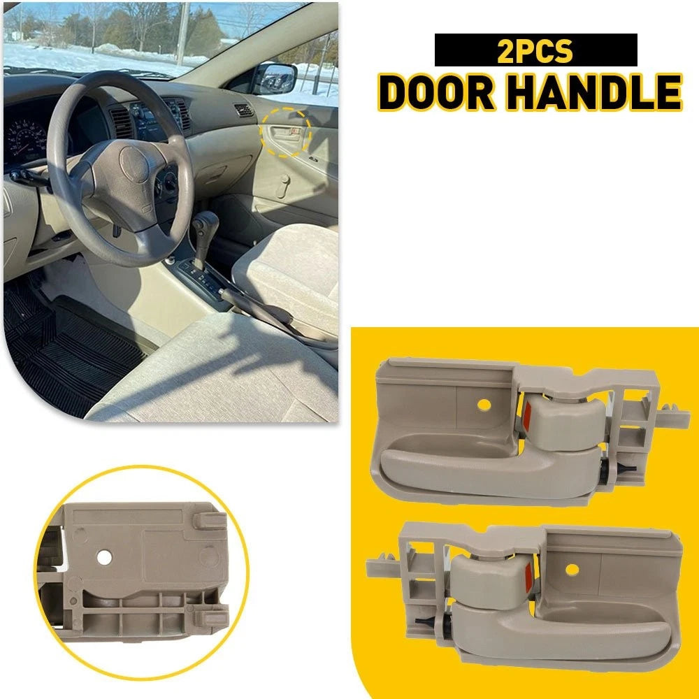 2X Beige Door Handle Set for Toyota Corolla (2003–2008)