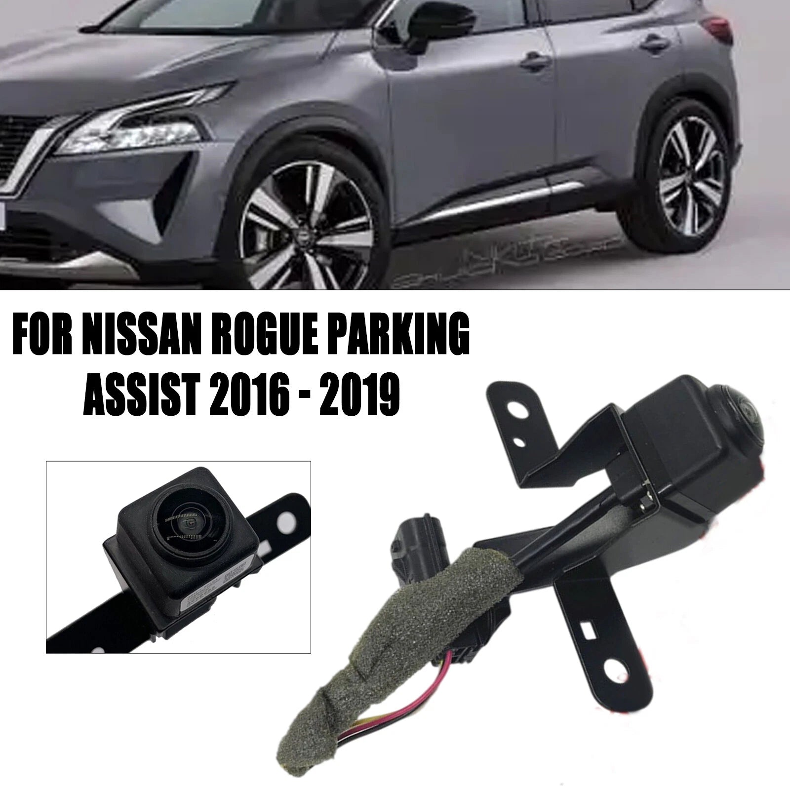 Front View Parking Assist Camera for Nissan Rogue (2016–2019) 284F1-6FL0A