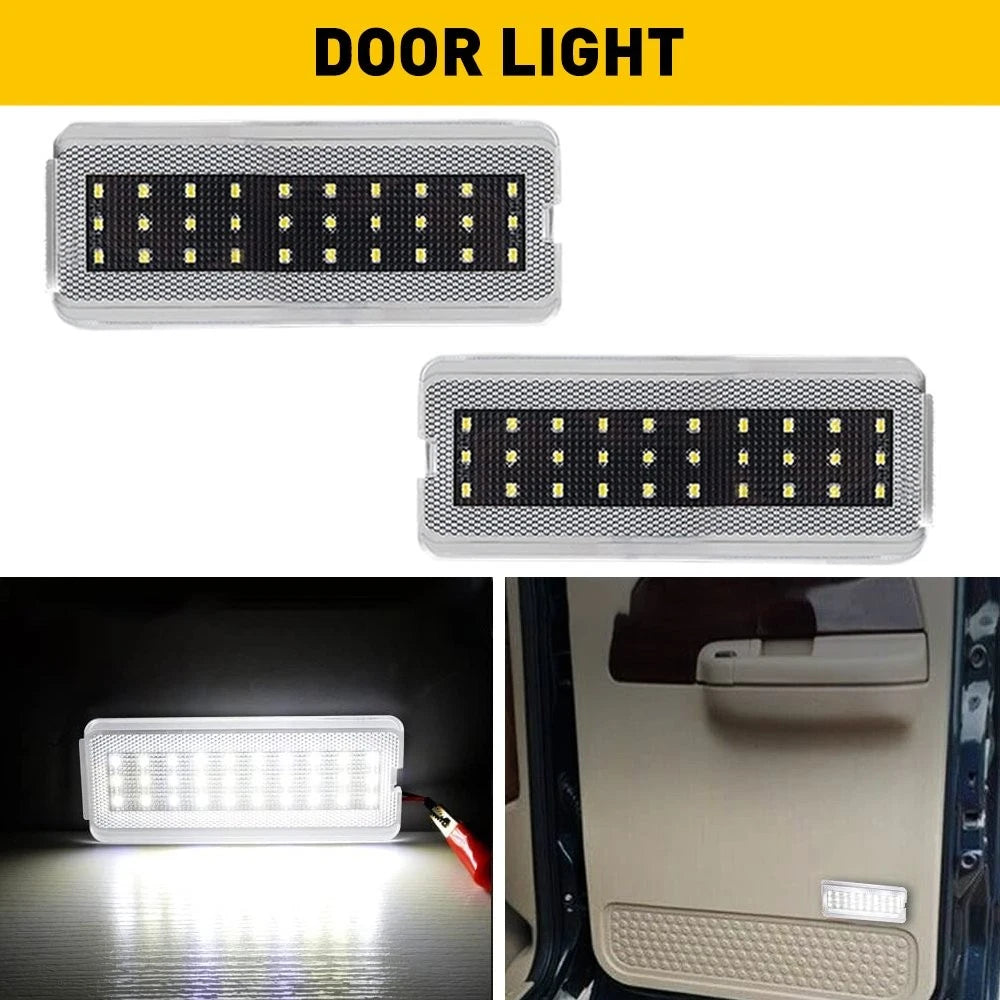 2Pc Door Panel Courtesy Light for Ford Super Duty F250 F350 F450 (1999–2007)