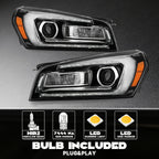 Halogen Headlight w/ LED DRL for GMC Acadia (2013–2016) Left+Right Pair