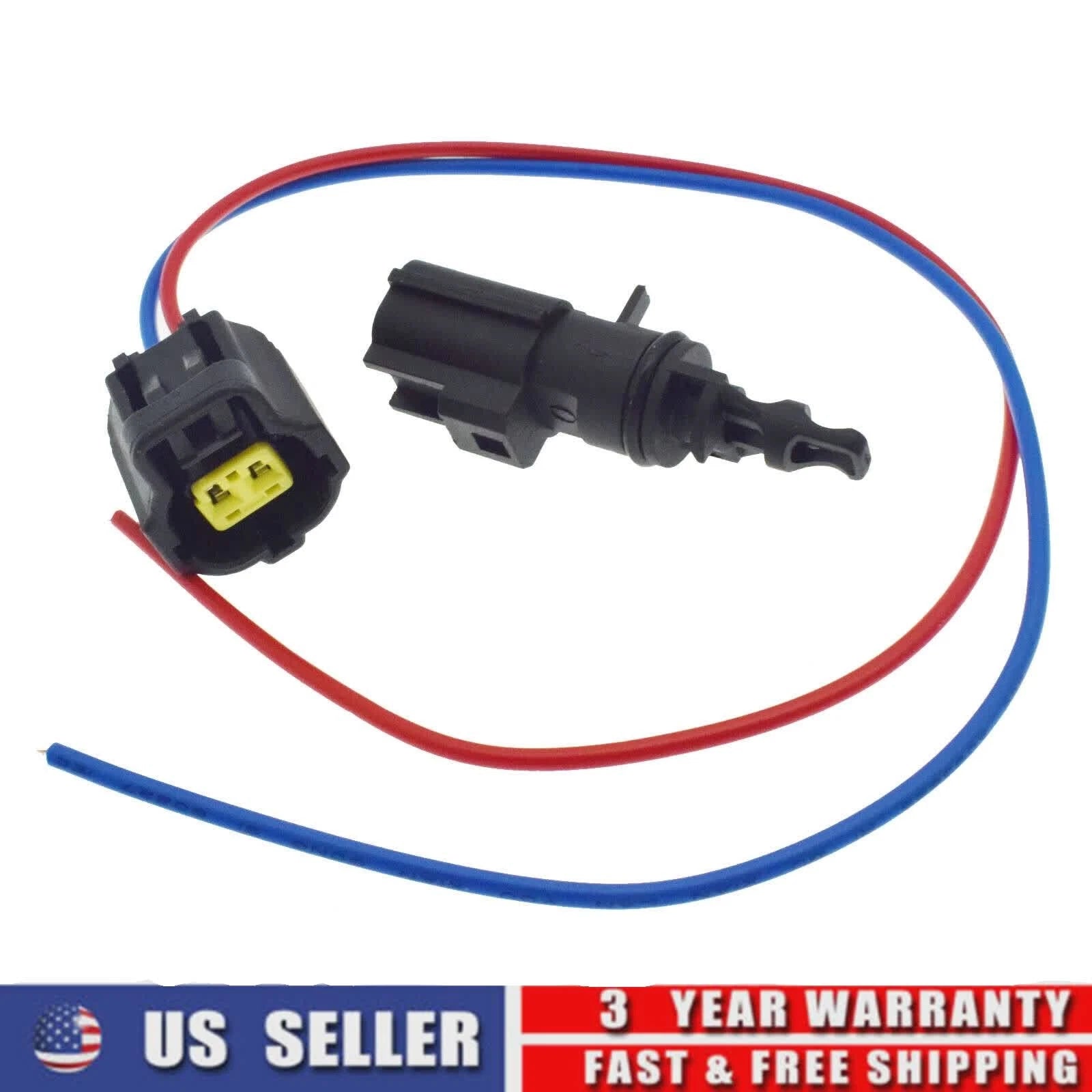 Intake Air Temperature Sensor with Connector for Chrysler Dodge Jeep Ram