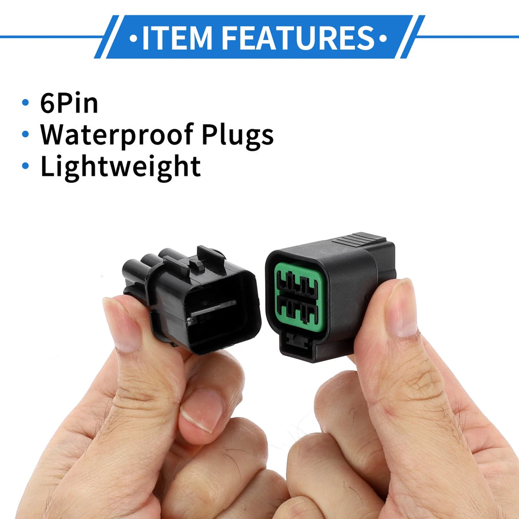 6 Pin Headlight Socket Connector Plug for Hyundai Elantra, Kia 