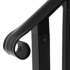 Steel Handrail Picket for Outdoor Steps (1 or 2 Step) - Black