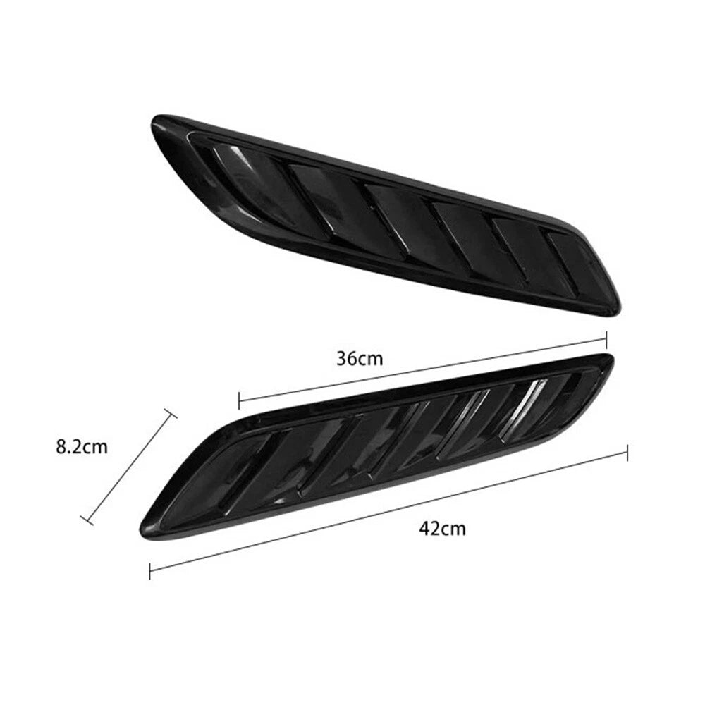 Gloss Black Bonnet Vents for Holden Commodore VF (2013–2017)