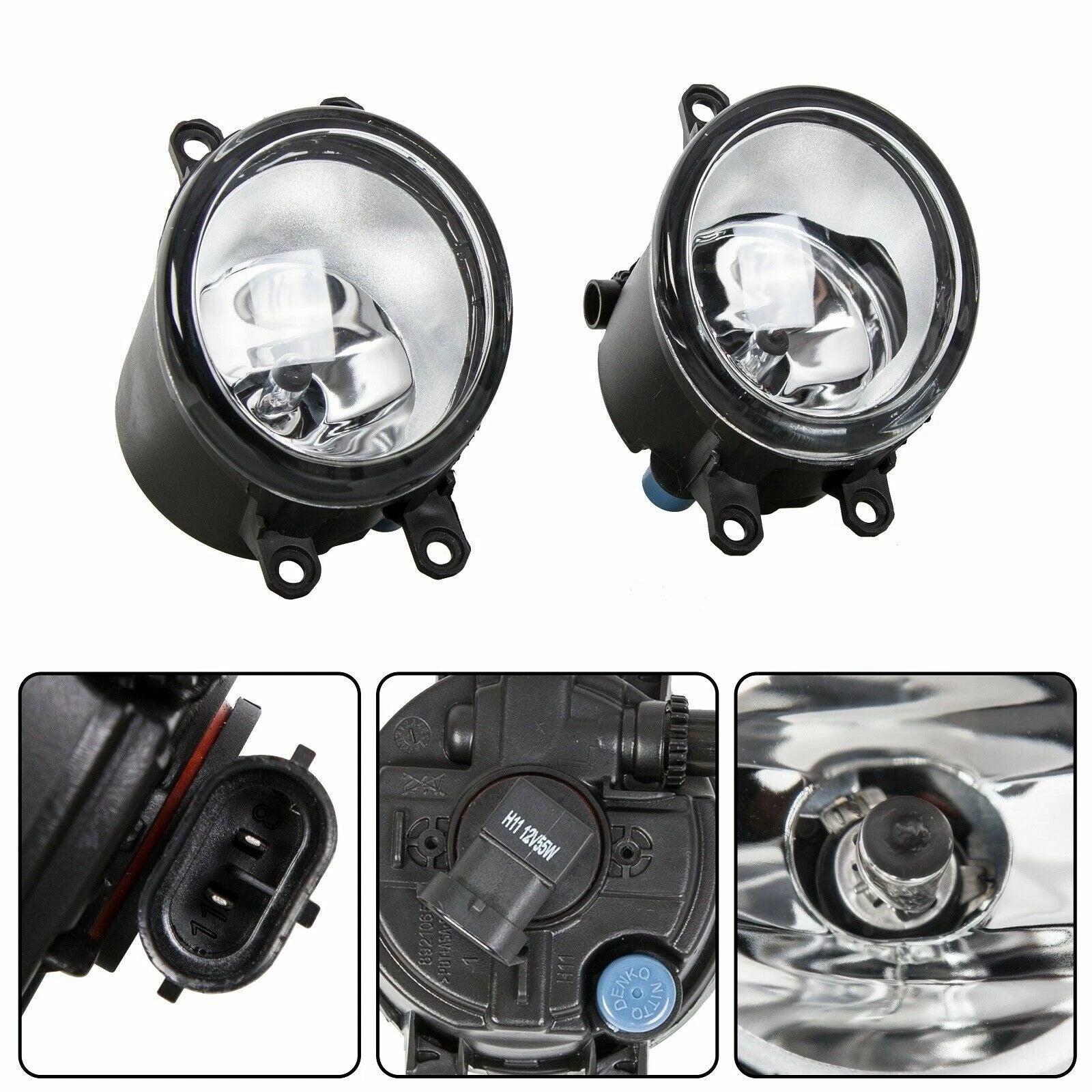 Set of 2 Fog Lights for Toyota Camry SE (2007–2014) Halogen LH & RH
