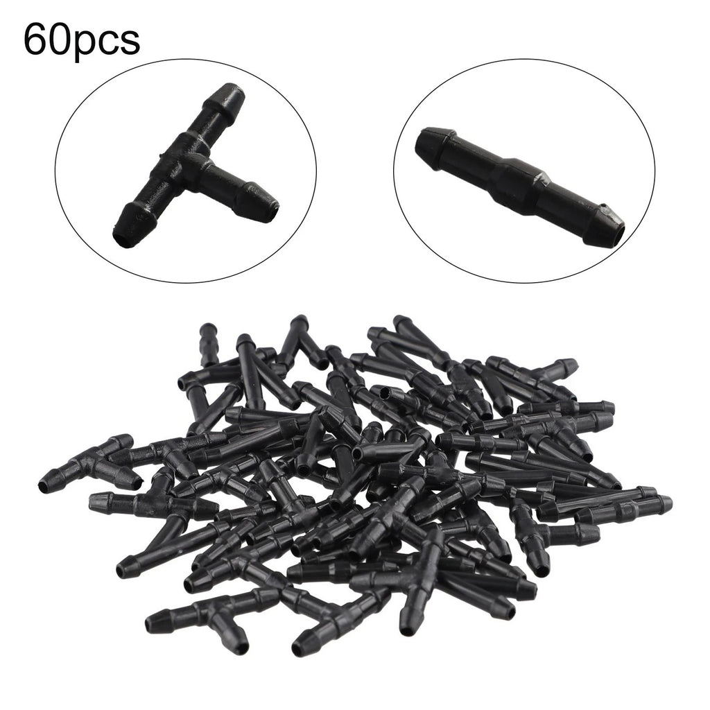 60X Windscreen Washer Wiper Hose Tube Connector for