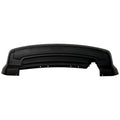 Replacement Black Textured Poly Rear Lower Bumper Cover w/o Tow Hook Hole