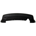 Replacement Black Textured Poly Rear Lower Bumper Cover w/o Tow Hook Hole