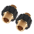 2X M22 14mm Brass Pressure Washer Adapter Male Swivel Connector Fitting