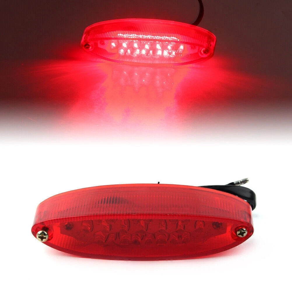 Universal Motorcycle Quad ATV Tail Lights - Running Stop Brake License Plate