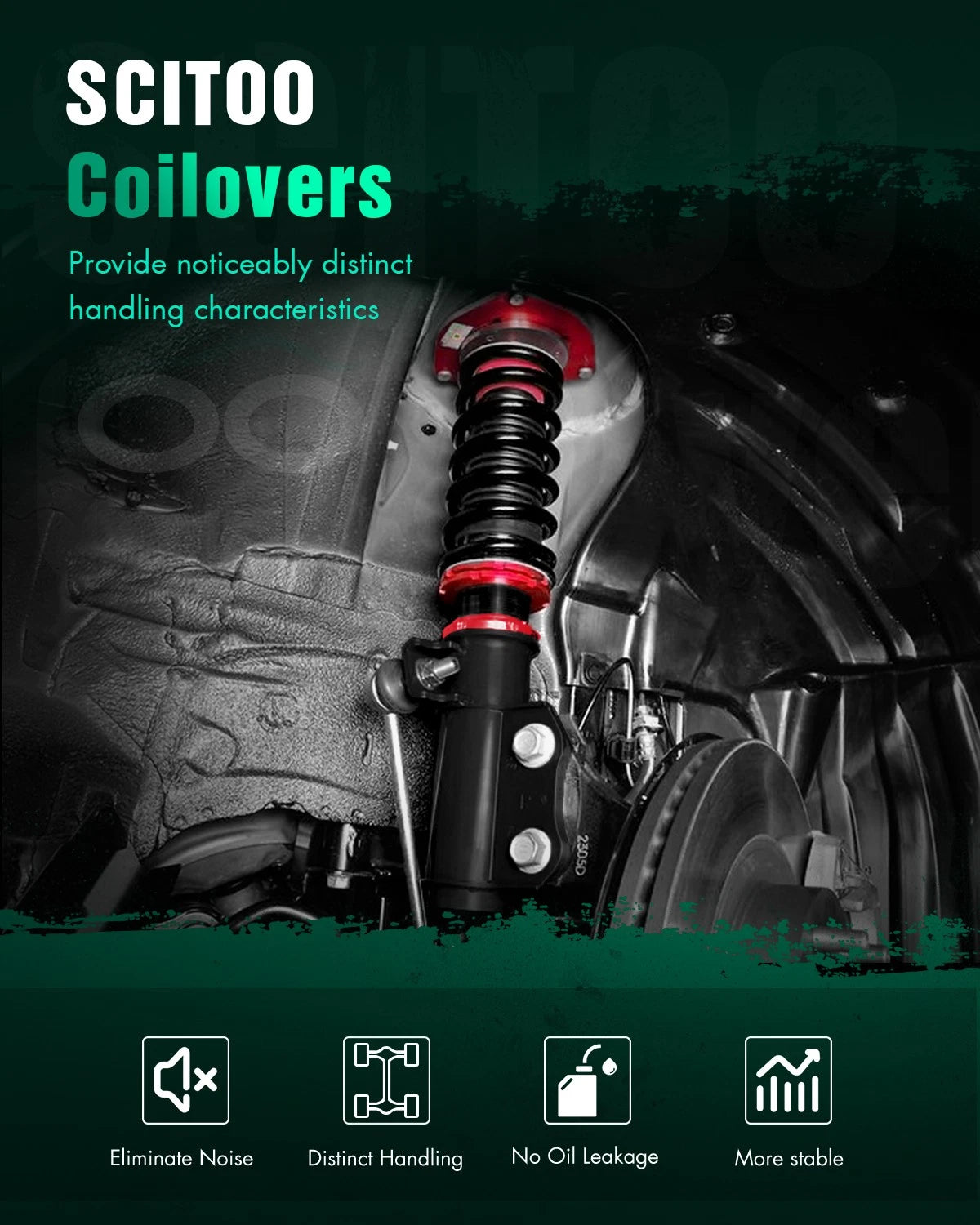 Coilover Suspension Shock Strut for Acura Integra (1994–2001) & Honda Civic (1993–2000)