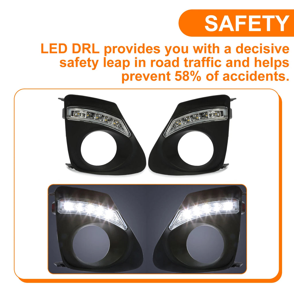 DRL Daytime Running Light with Bezel for Toyota Corolla (2011–2013)