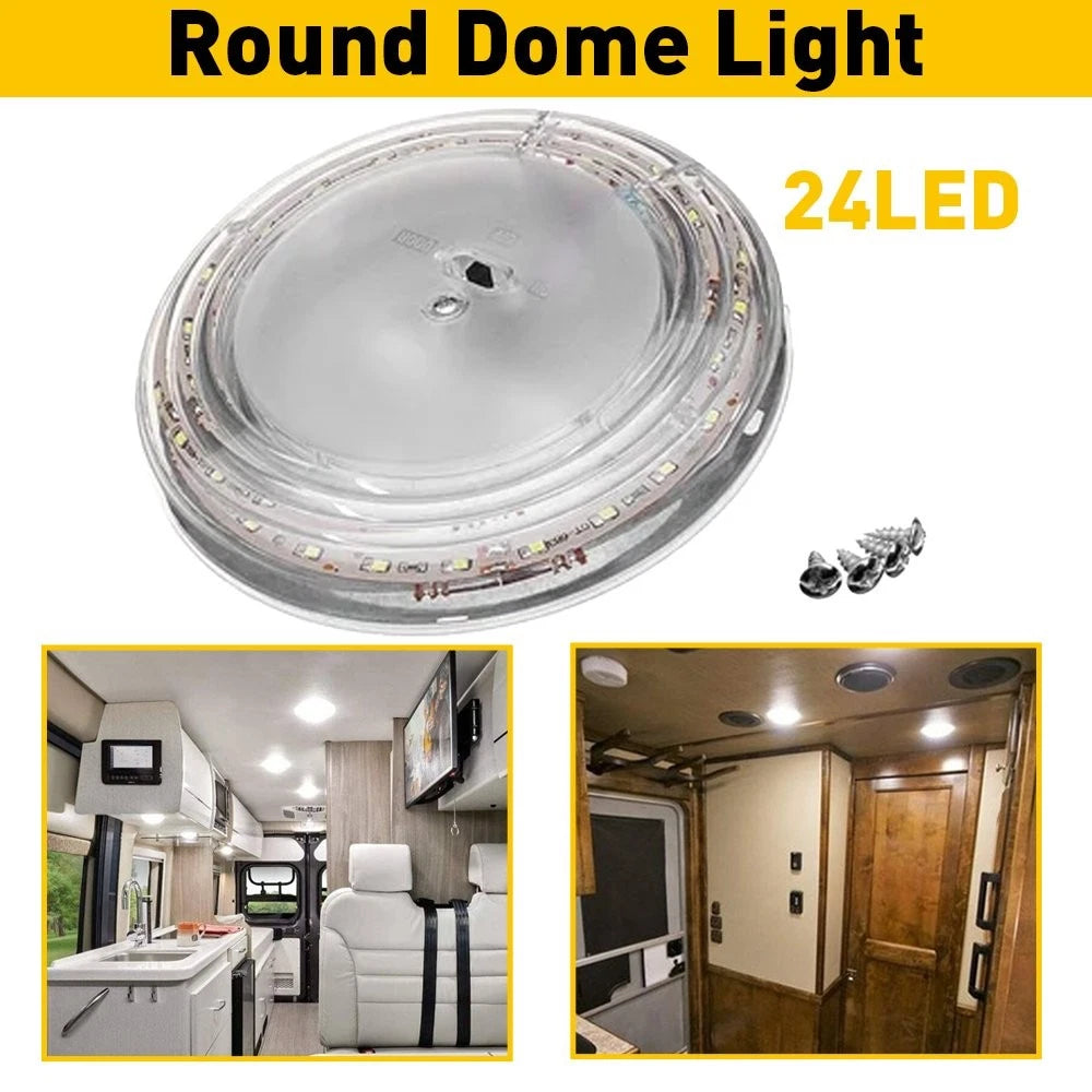 LED Ceiling Light Fixture for RV Camper Trailer (DC12V)