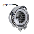 5" Chrome Bullet Headlight Spot Fog Lamp for Harley Chopper