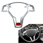 Steering Wheel Frame Trim Cover Silver for Mercedes A C E SLK CLA CLS GLA