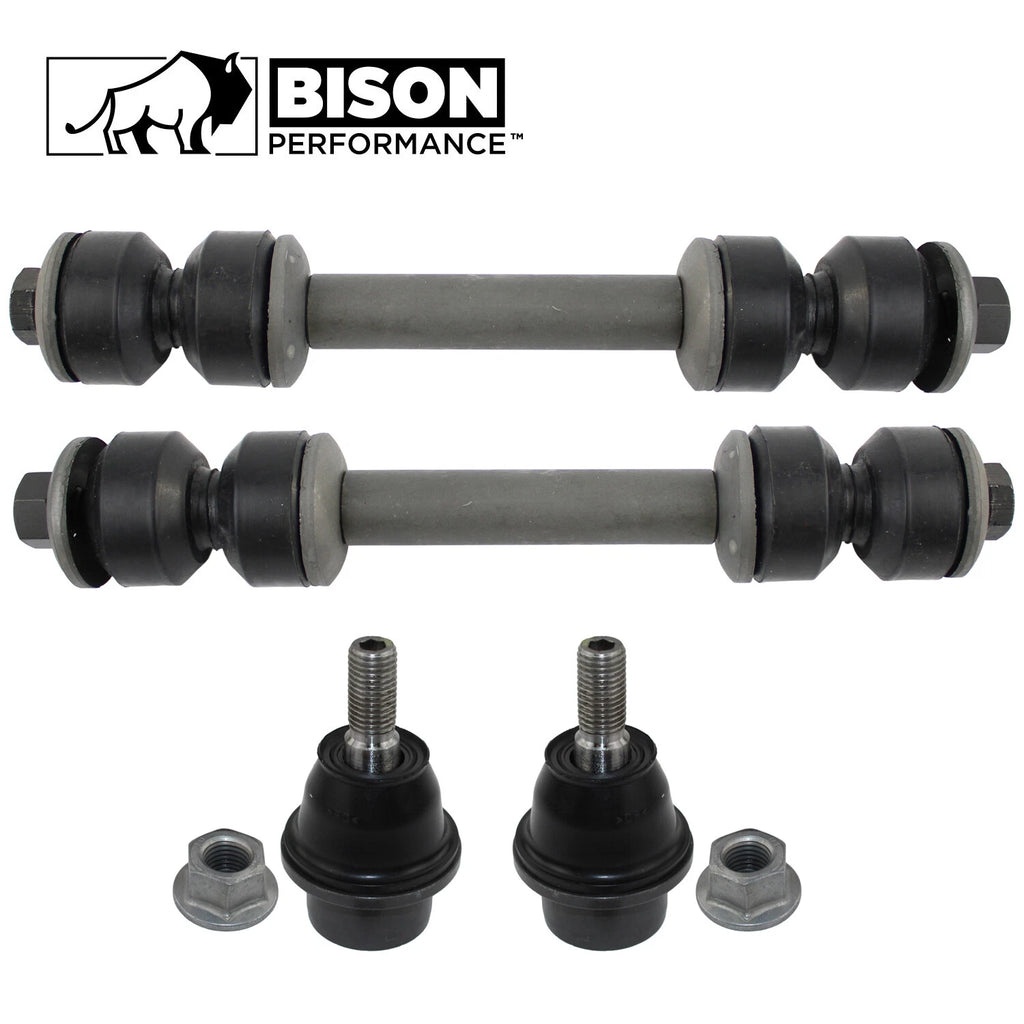 4pc Front Sway Bar Lower Ball Joint Kit for GMC Envoy, Chevrolet Trailblazer (2002–2009)