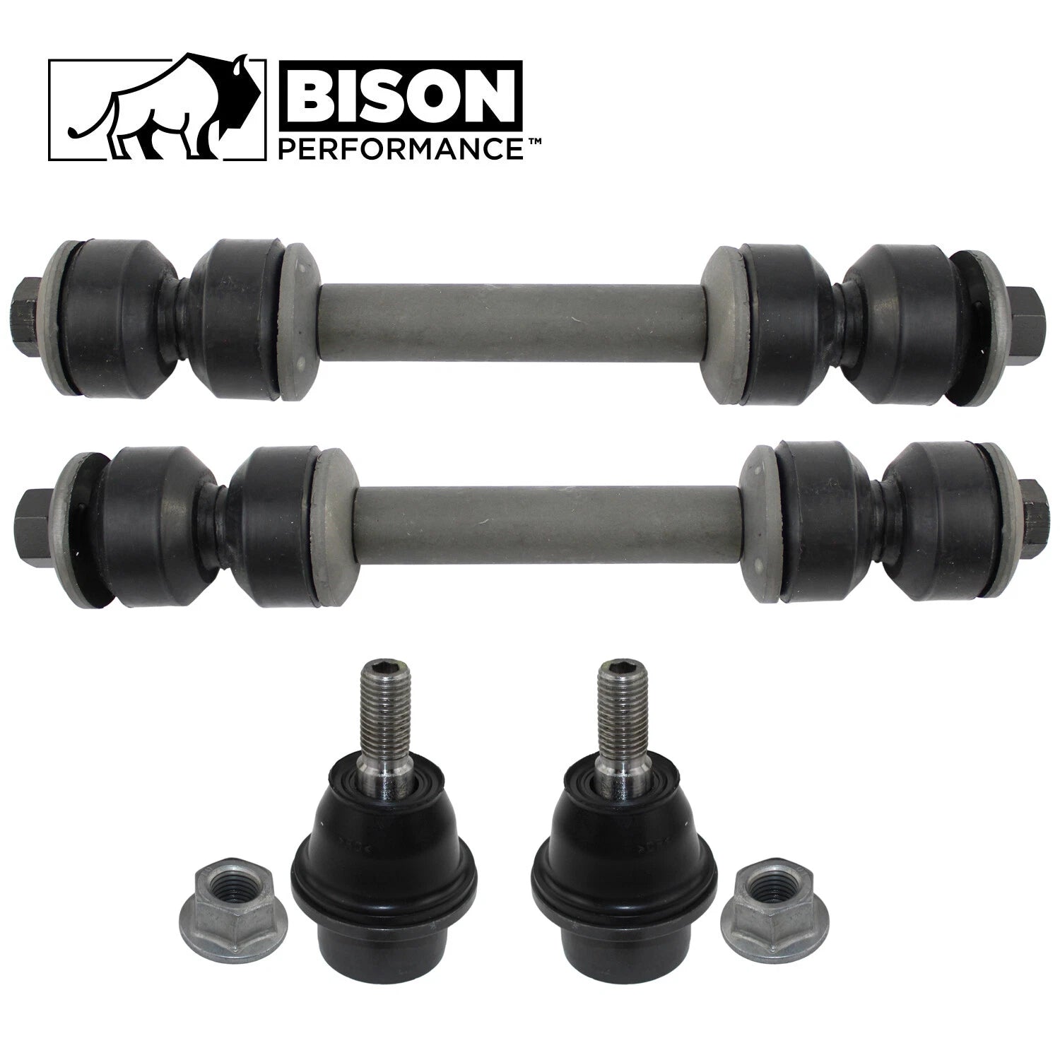4pc Front Sway Bar Lower Ball Joint Kit for GMC Envoy, Chevrolet Trailblazer (2002–2009)