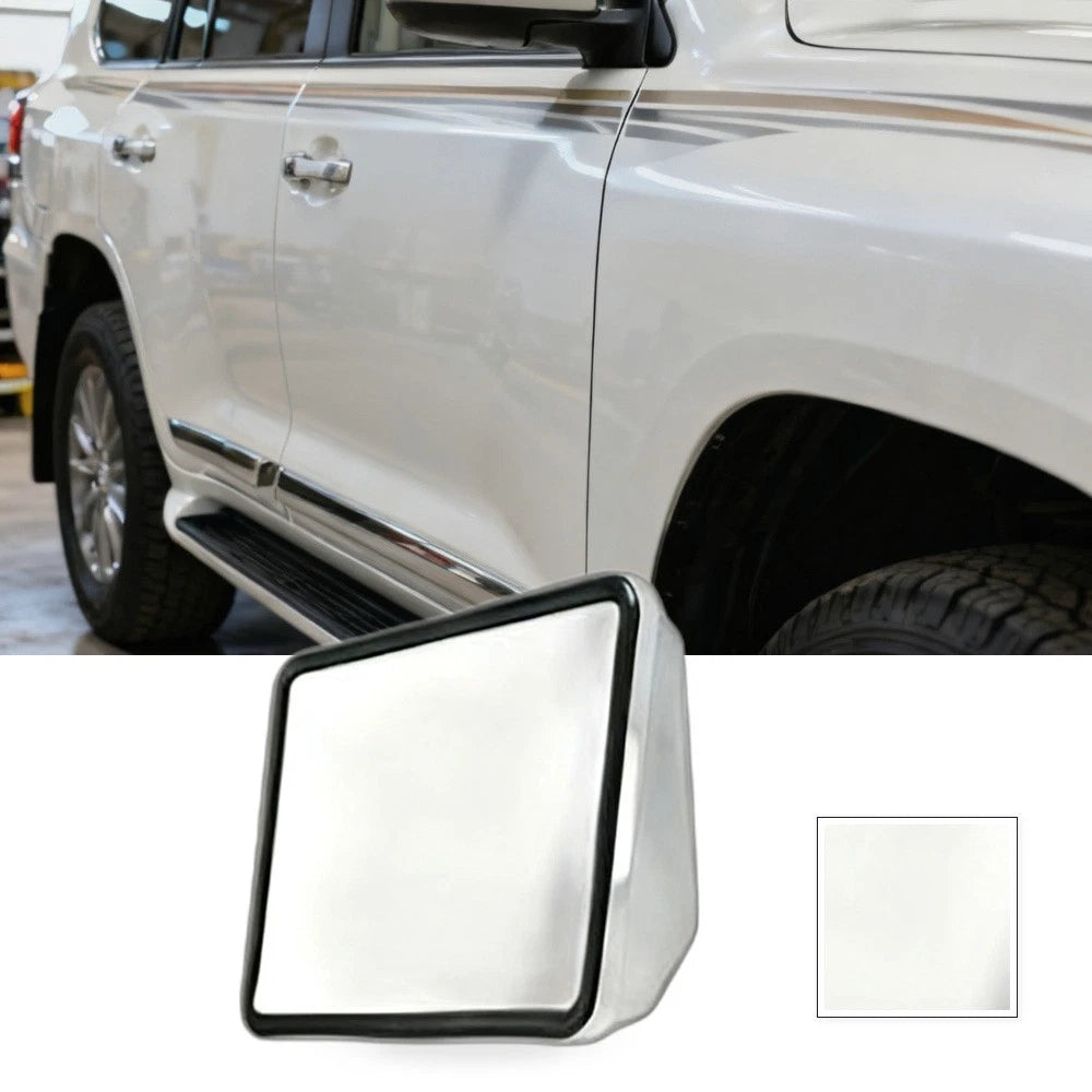 Chrome Door Mirror Heads Pair for Toyota Land Cruiser 70 75 78 Hilux