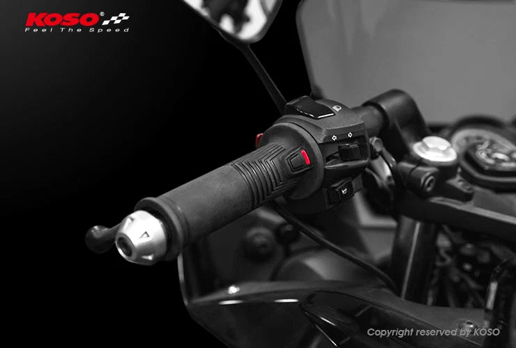 KOSO Artemis Heated Grips for Motorcycles 1''-1 1/8'' Handlebar (Fits Street)