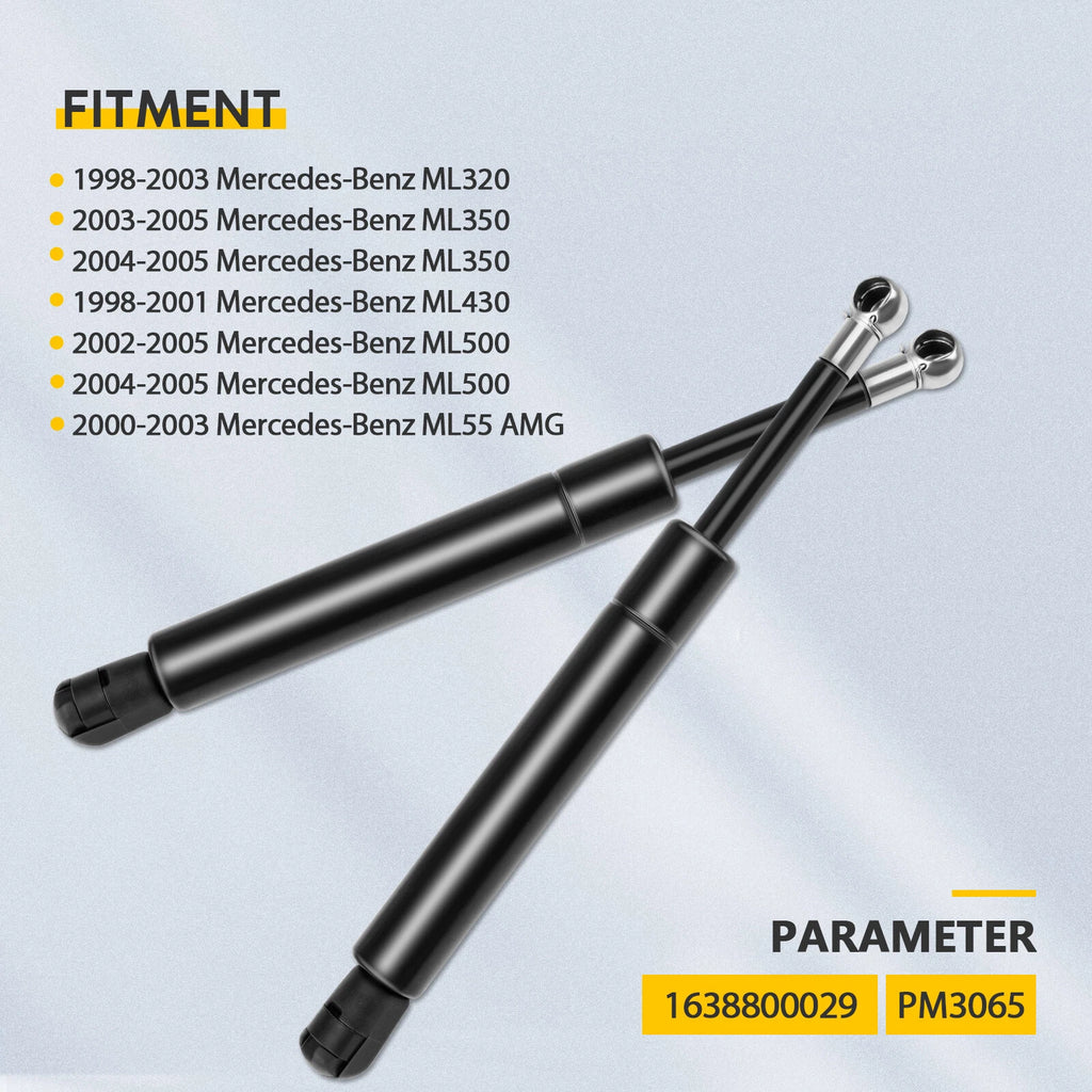 2X Front Hood Lift Supports for Benz ML320 ML430 ML350 ML500