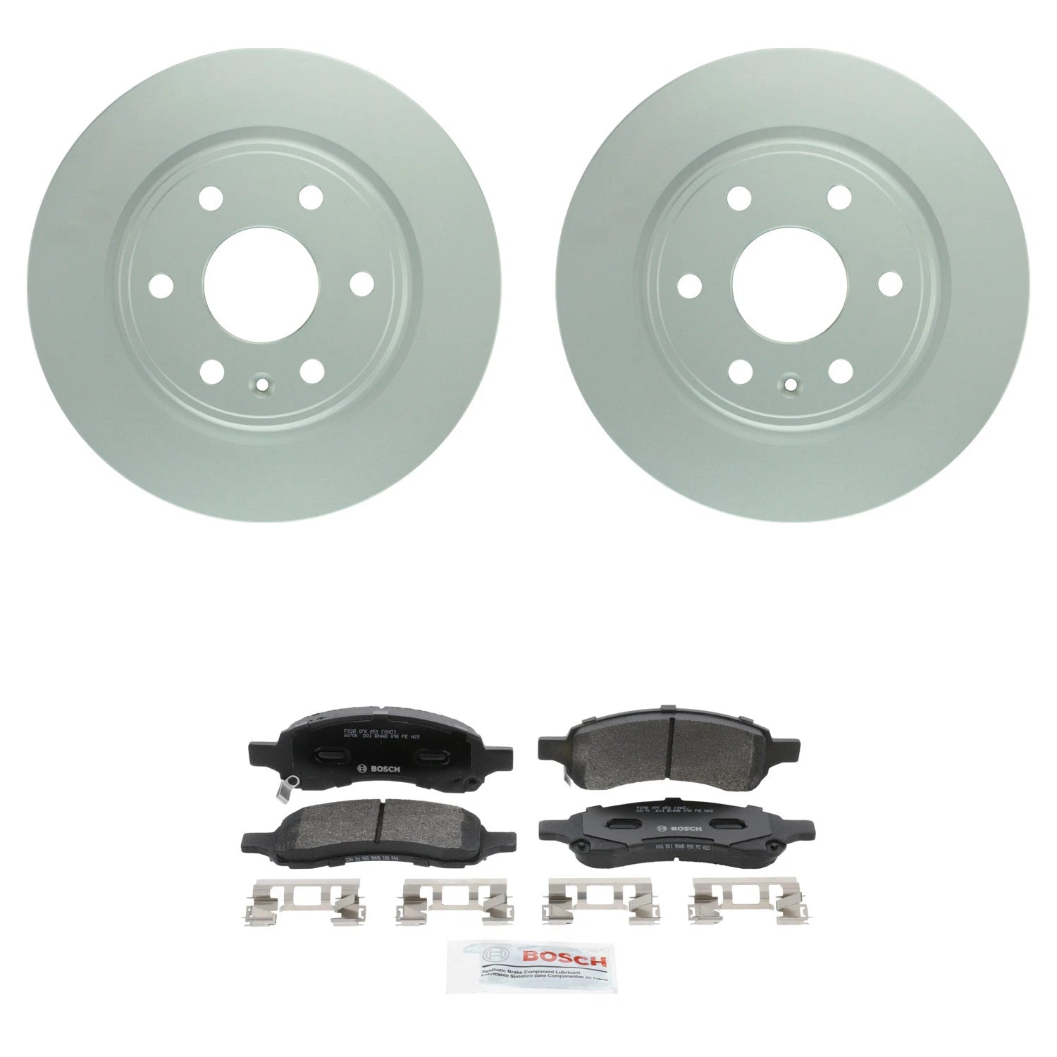 Set of 2 Bosch Quietcast Semi-Met Disc Brake Rotors for Enclave (2008–2017)